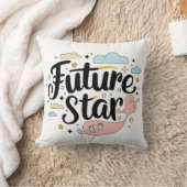 Future Star - Whimsical Baby Bump Kissen (Decke)