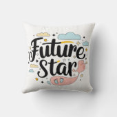 Future Star - Whimsical Baby Bump Kissen (Rückseite)