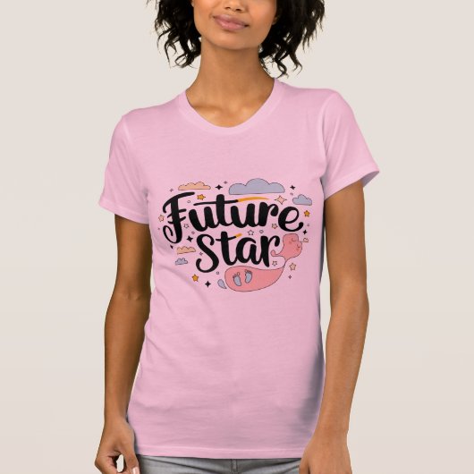Future Star - Whimsical Baby Bump T-Shirt (Vorderseite)