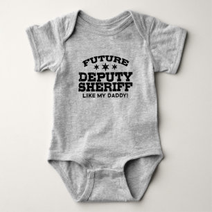 Future Stellvertretender Sheriff Baby Bodysuit Strampler