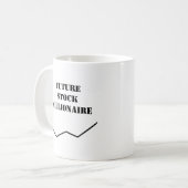 "Future Stock Millionaire" Textcoffee-Tasse Kaffeetasse (Vorderseite Links)