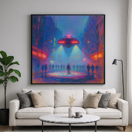 Future Street Police - Pastellfarben Poster