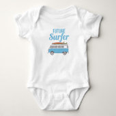 Future Surfer Surfbrett Baby Strampler (Vorderseite)