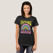 Future Surveyor Bright Retro Rainbow Surveyors Tra T-Shirt (Vorne ganz)