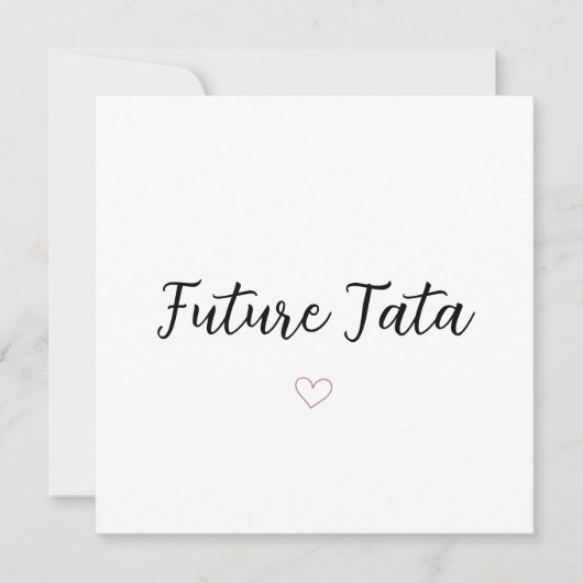 Future Tata Feiertagskarte (Vorderseite)
