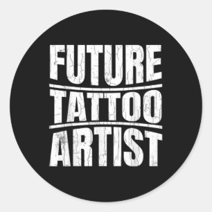 Future Tattoo Artist Funny Tattoo Lover Tattoos Gr Runder Aufkleber