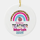 Future Teacher Christmas Ornament (Vorne)