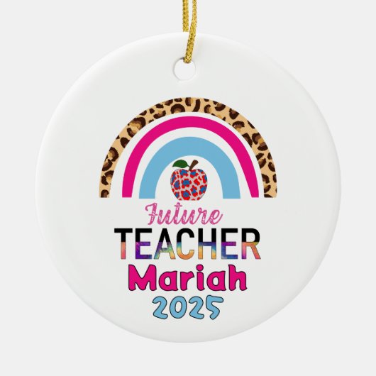 Future Teacher Christmas Ornament (Vorne)