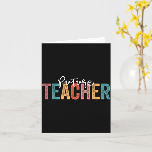 Future Teacher Student Teaching School Teacher In Karte (Gelbe Blume)