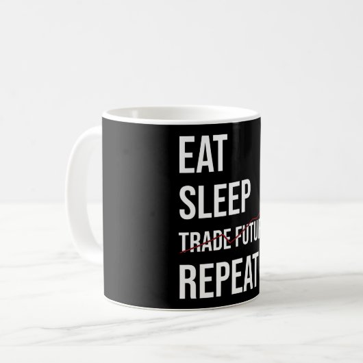 Future Trading Stock Market Kaffeetasse (Vorderseite Links)