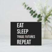 Future Trading Stock Market Postkarte (Stehend Vorderseite)