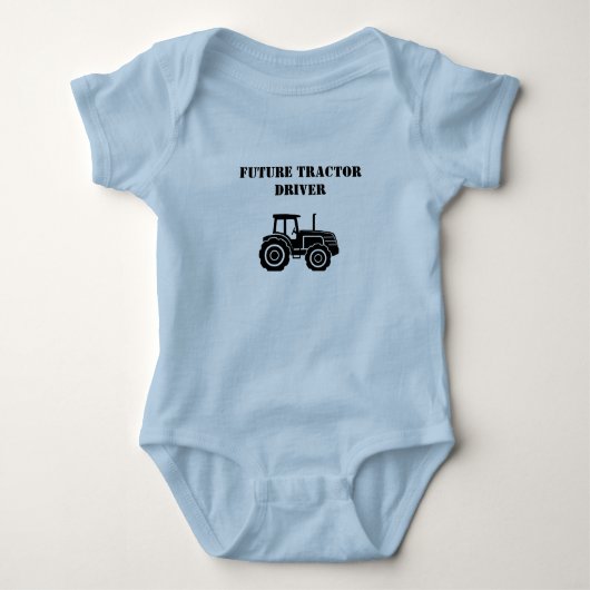 Future Traktor Driver Baby Bodysuit Baby Strampler (Vorderseite)