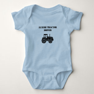 Future Traktor Driver Baby Bodysuit Strampler