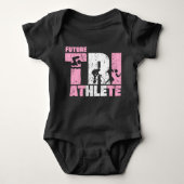Future Triathlete Triathlon Baby Girl Neugeborenes Baby Strampler (Vorderseite)