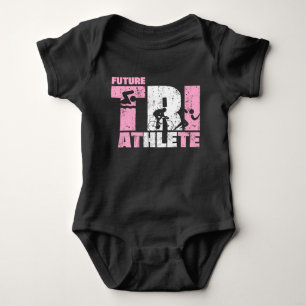 Future Triathlete Triathlon Baby Girl Neugeborenes Strampler