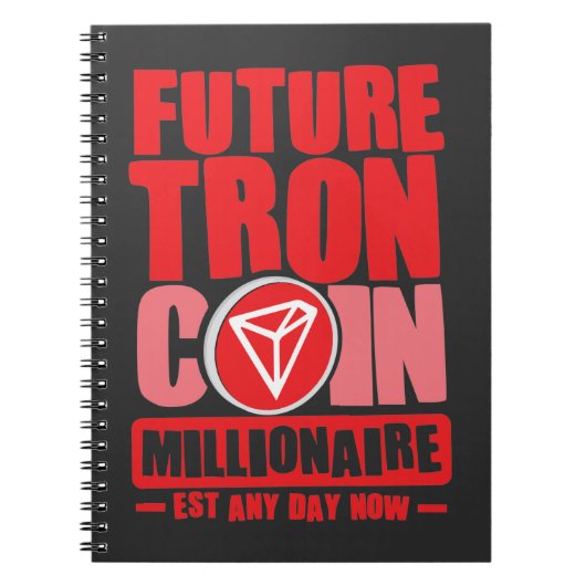 Future TRON Coin Millionaire Notizblock (Vorderseite)