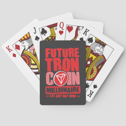 Future TRON Coin Millionaire Spielkarten (Rückseite)