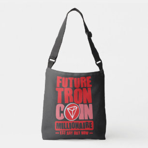 Future TRON Coin Millionaire Tragetaschen Mit Langen Trägern