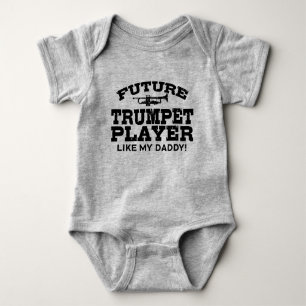 Future Trumpet Player wie mein Vater Baby Strampler