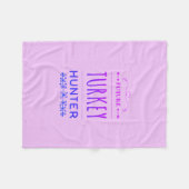 Future Turkey Hunter Baby Blanket Fleecedecke (Vorderseite (Horizontal))