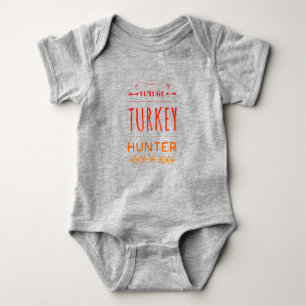 Future Turkey Hunter Baby Bodysuit Baby Strampler