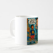 Future Tycoon Retro Pop Art Motivation Mug Kaffeetasse (Vorderseite Links)