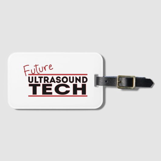 Future Ultrasound Tech Gepäckanhänger (Vorderseite (Horizontal))