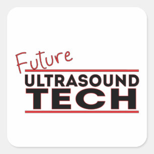 Future Ultrasound Tech Quadratischer Aufkleber