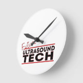 Future Ultrasound Tech Runde Wanduhr (Winkel)