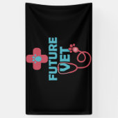 Future Vet Cute Veterinarian Banner (Vertikal)