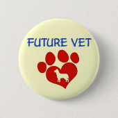 Future Vet - Dog Button (Vorderseite)