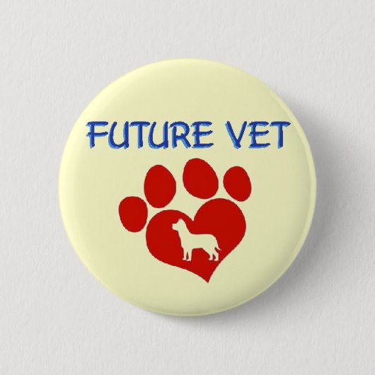 Future Vet - Dog Button (Vorderseite)