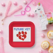 Future Vet - Hund Pappteller (Party)