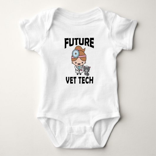 Future Vet Tech Animal Care Baby Geschenk Baby Strampler (Vorderseite)