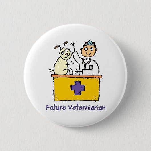 Future Veterinarian - Boy Button (Vorderseite)