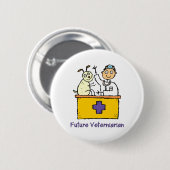 Future Veterinarian - Boy Button (Vorne & Hinten)