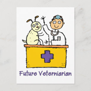 Future Veterinarian - Boy Postkarte