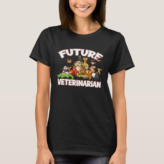 Future Veterinarian Cute Zoo Animal T-Shirt (Vorderseite)