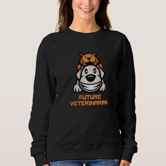 Future Veterinarian Fun Vet Student 2 Sweatshirt (Vorderseite)