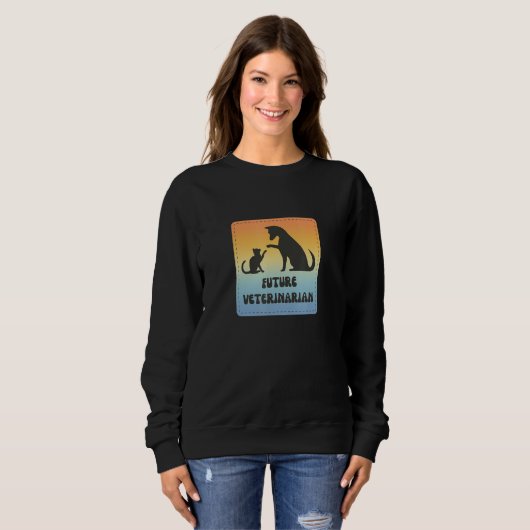 Future Veterinarian Fun Vet Student Sweatshirt (Vorne ganz)