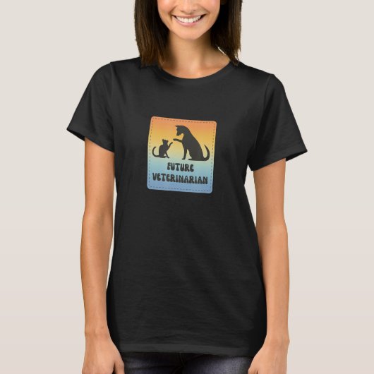 Future Veterinarian Fun Vet Student T-Shirt (Vorderseite)