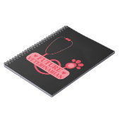 Future Veterinarian Girl Veterinary Student Kid Notizblock (Linke Seite)