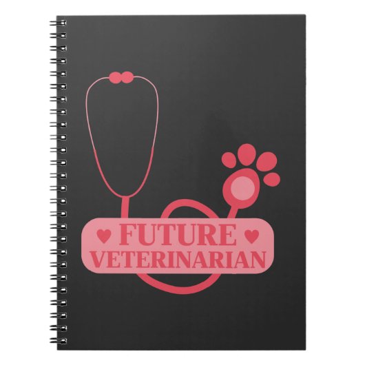 Future Veterinarian Girl Veterinary Student Kid Notizblock (Vorderseite)