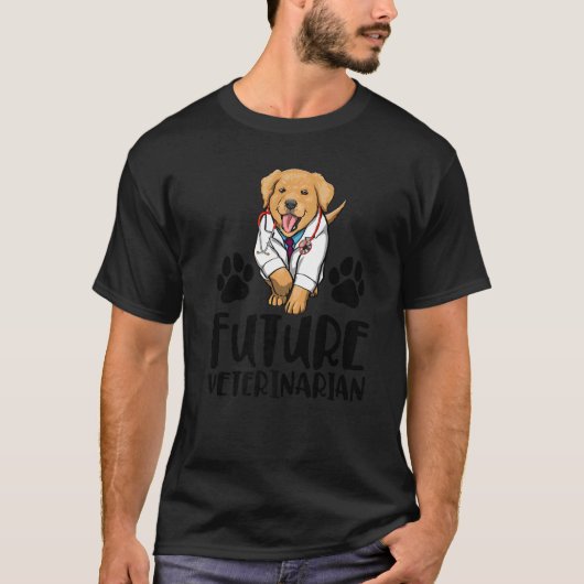 Future Veterinarian Labrador  Women Love Doggy Doc T-Shirt (Vorderseite)