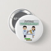 Future Veterinarian Loading – Vet Student Design Button (Vorne & Hinten)