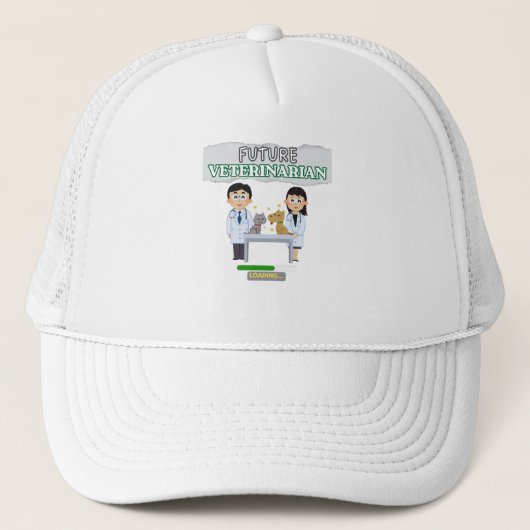 Future Veterinarian Loading – Vet Student Design Truckerkappe (Vorderseite)