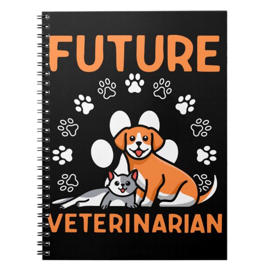 Future Veterinarian Student Vet Tech Pet Lover Notizblock (Vorderseite)