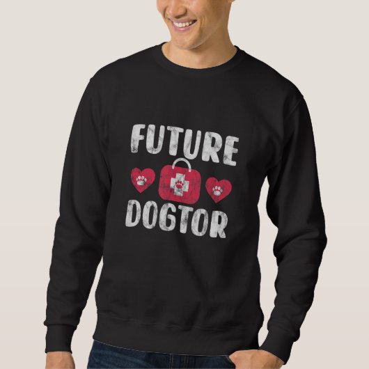 Future Veterinary Future Dogtor Vet Students DJ Sweatshirt (Vorderseite)