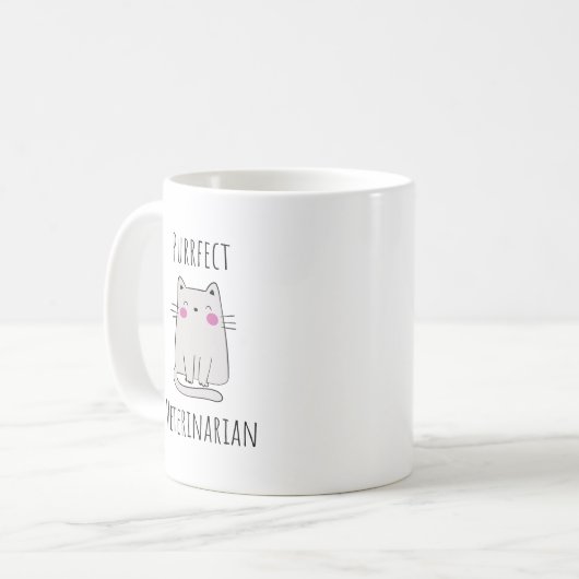 Future Veterinary Mama Grad Vet Tech Kaffeetasse (Vorderseite Links)