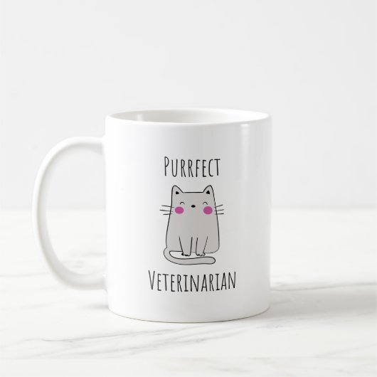 Future Veterinary Mama Grad Vet Tech Kaffeetasse (Links)